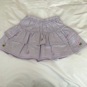 Luigi Kids Skirt w/ cupcake appliqué